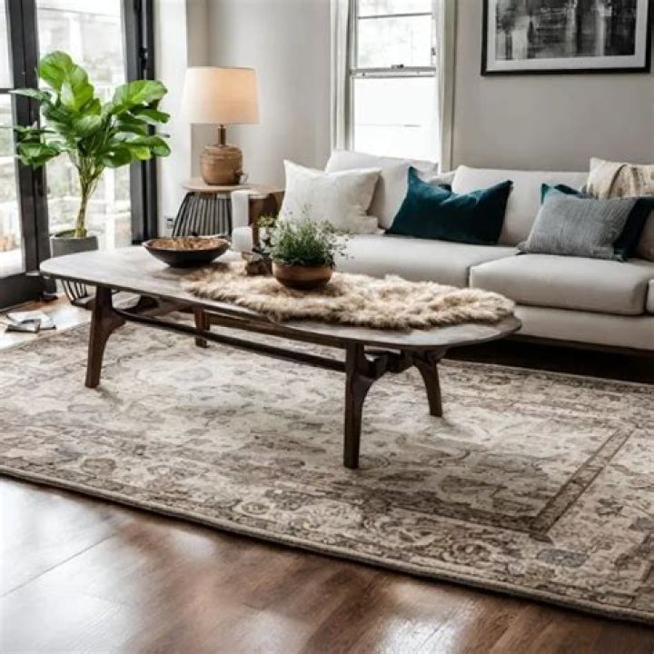 Can you put a rug under a coffee table?