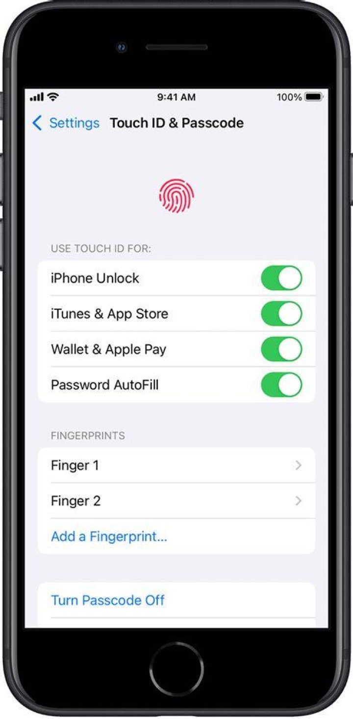 How do I enable Touch ID on my iPhone?