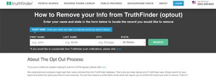 How do I opt out of TruthFinder?