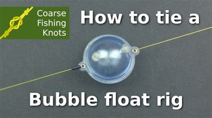 How do you attach a bubble float to a fishing line?