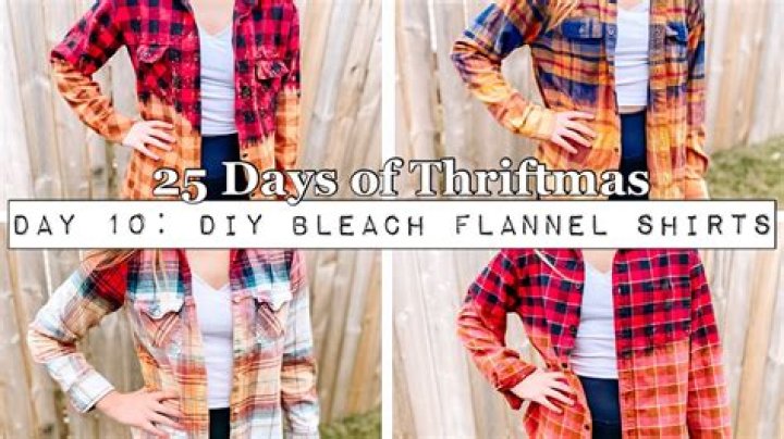 How do you bleach a flannel?