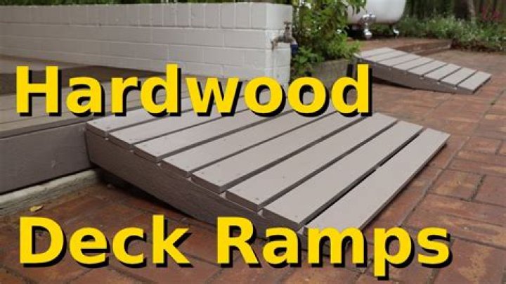 How do you build a deck ramp?