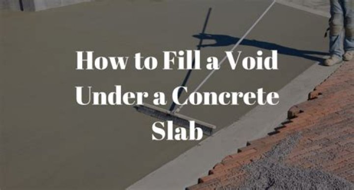 How do you fill under a concrete slab?
