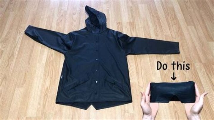 How do you fold a raincoat?