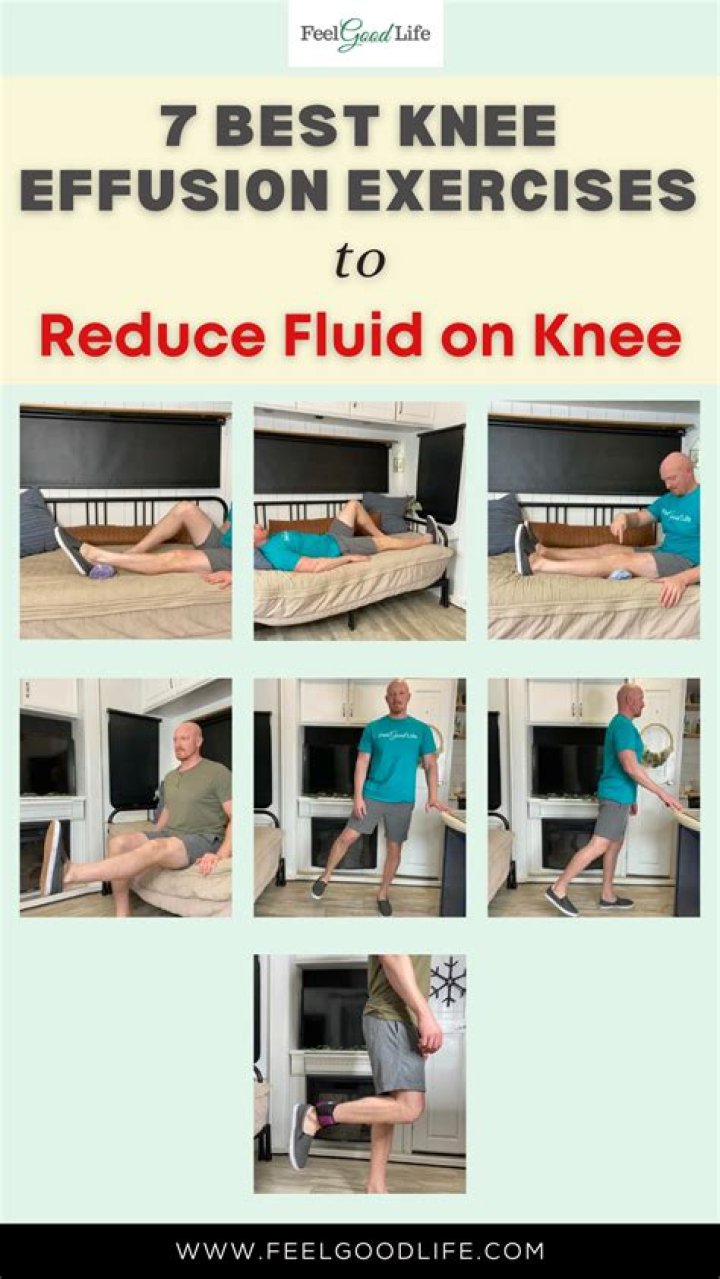 How do you get rid of water on the knee naturally?