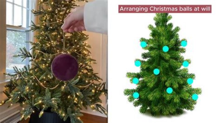 How do you hang Christmas balls on a tree?