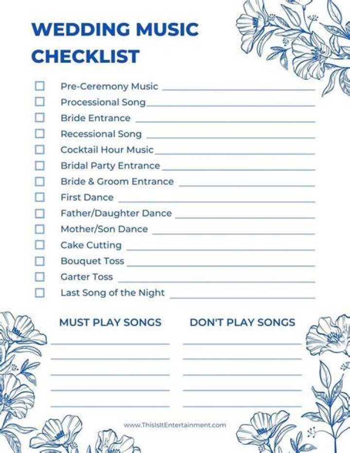 How do you make a good wedding playlist?