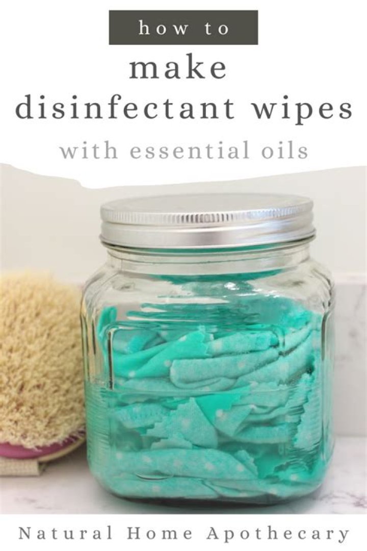How do you make natural disinfectant wipes?