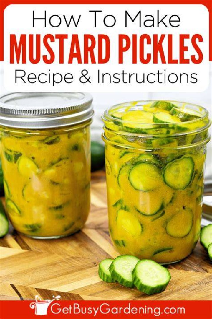 How do you make sweet mustard pickles?