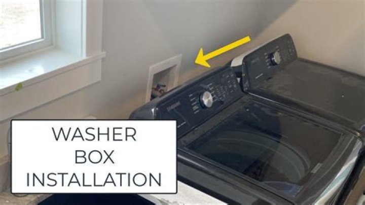 How much does it cost to install a washer box?