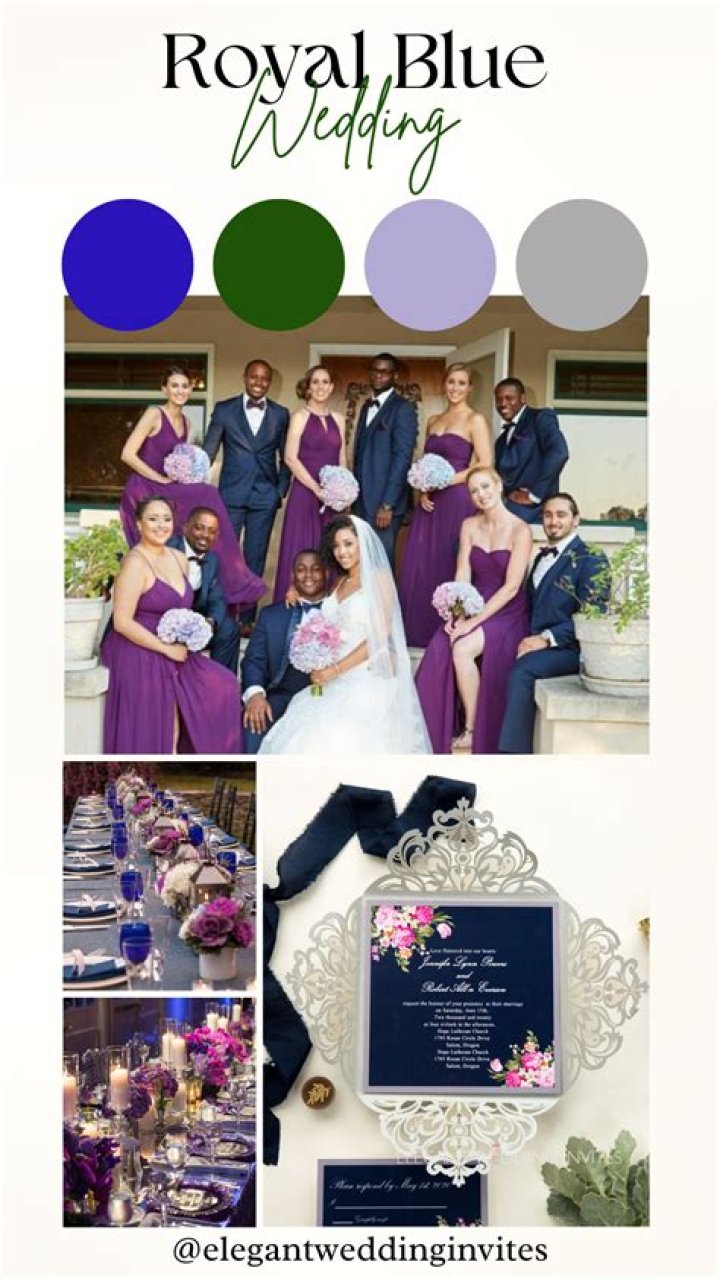 What Colour matches with royal blue?