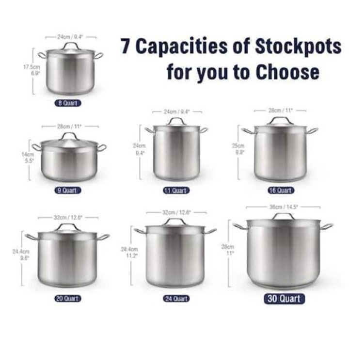 What is a good size for a stock pot?