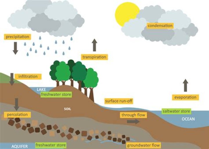 What is a small body of water that flows across the land?