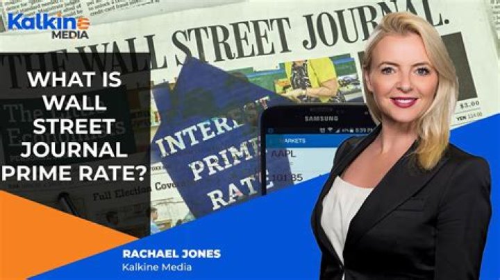What is the current Wall Street Journal prime rate today?