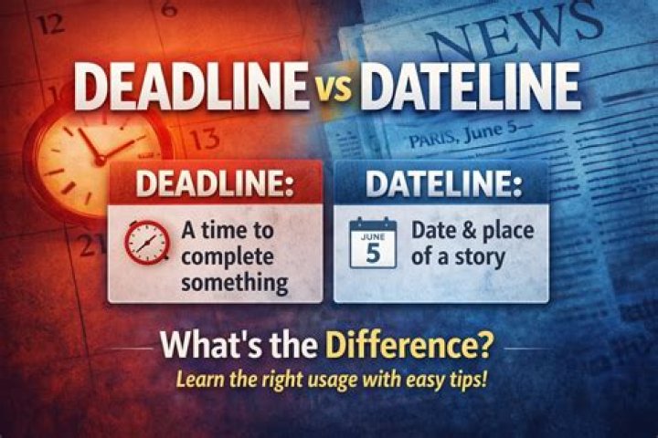 What is the difference between deadline and Dateline?