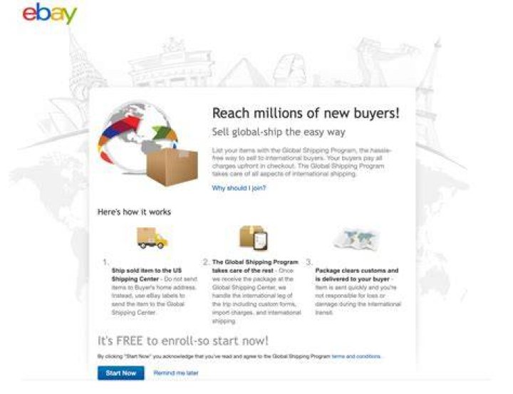 What type of shipping does eBay use?