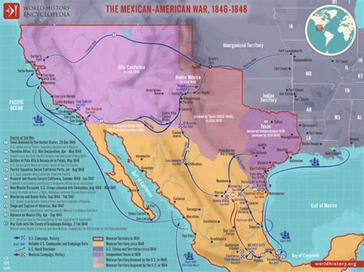 What were the results of the Mexican American War?
